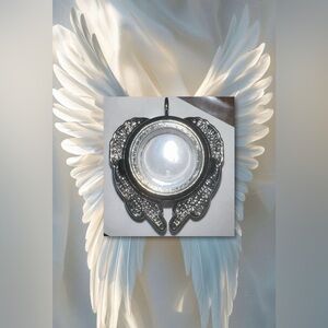 $6~Silver Angel Wing Floating Charm Locket~New~ $6 WHEN BUNDLED WITH 3 OR MORE